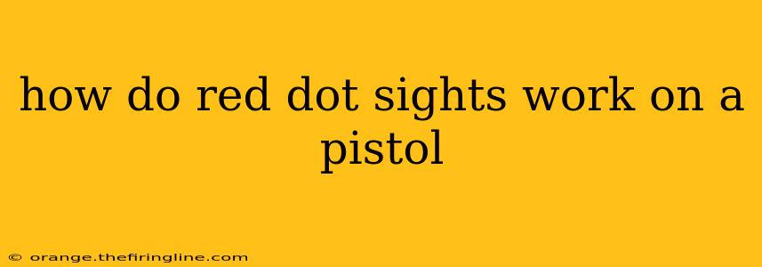 how do red dot sights work on a pistol