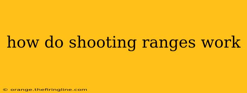 how do shooting ranges work