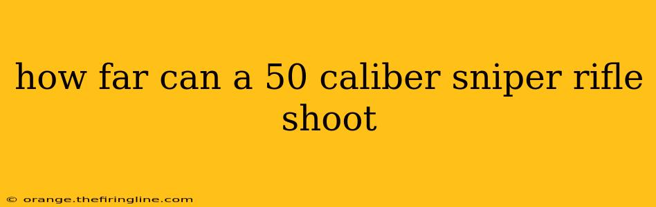 how far can a 50 caliber sniper rifle shoot