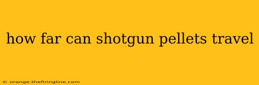 how far can shotgun pellets travel