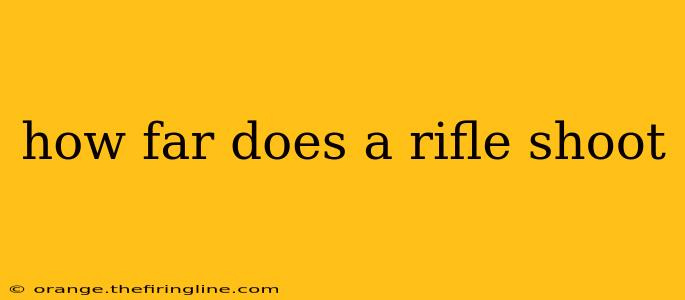 how far does a rifle shoot