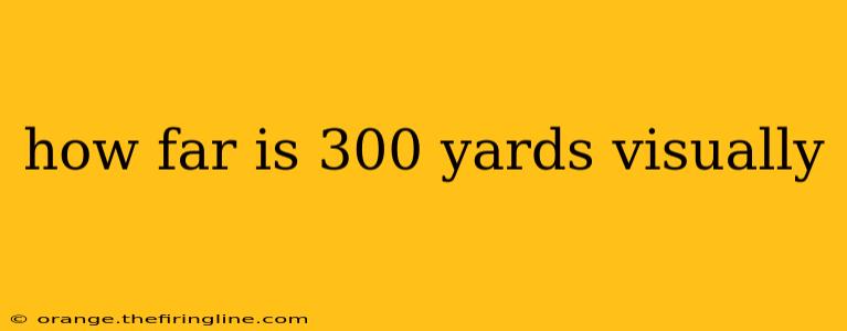 how far is 300 yards visually