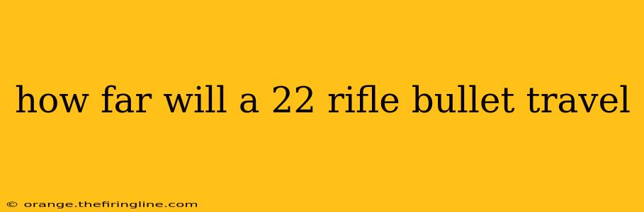 how far will a 22 rifle bullet travel