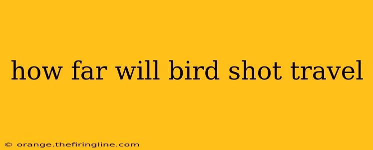 how far will bird shot travel