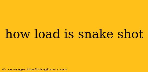 how load is snake shot