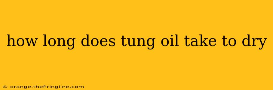 how long does tung oil take to dry