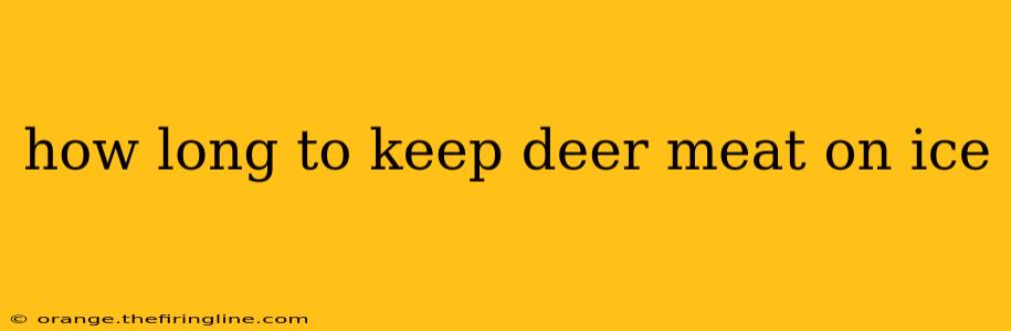 how long to keep deer meat on ice