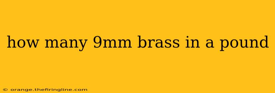 how many 9mm brass in a pound