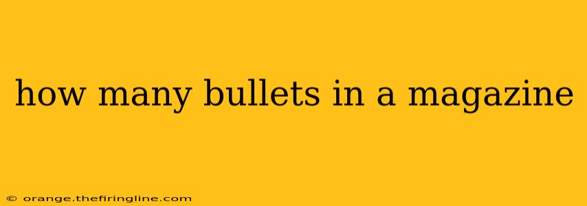 how many bullets in a magazine