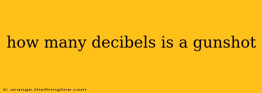 how many decibels is a gunshot