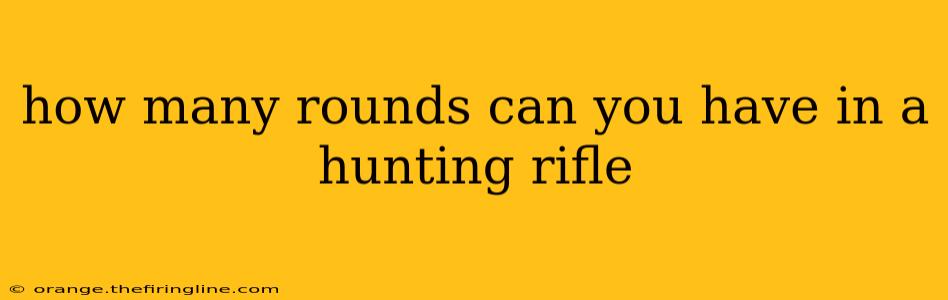 how many rounds can you have in a hunting rifle