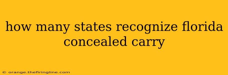 how many states recognize florida concealed carry