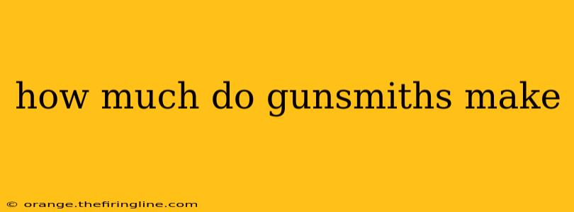 how much do gunsmiths make