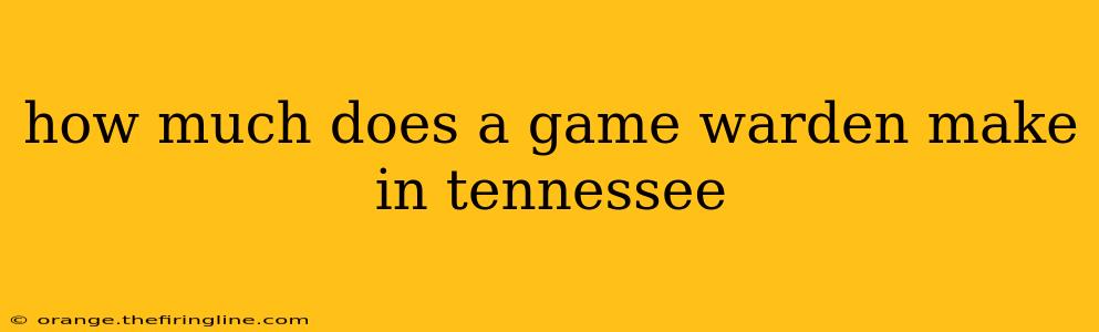 how much does a game warden make in tennessee