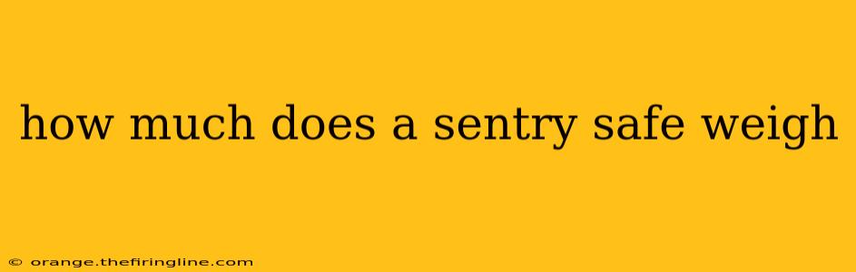 how much does a sentry safe weigh