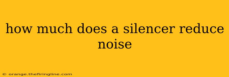 how much does a silencer reduce noise