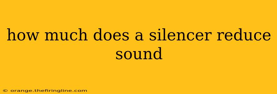 how much does a silencer reduce sound