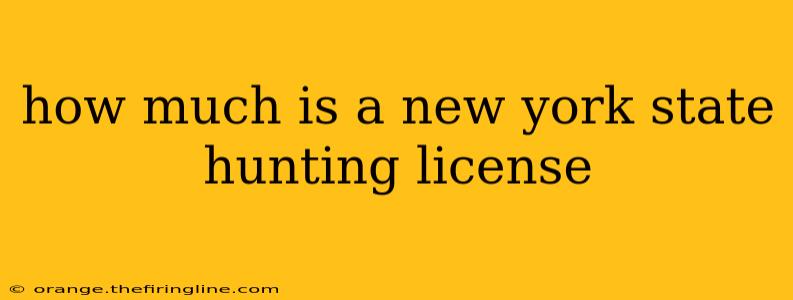 how much is a new york state hunting license