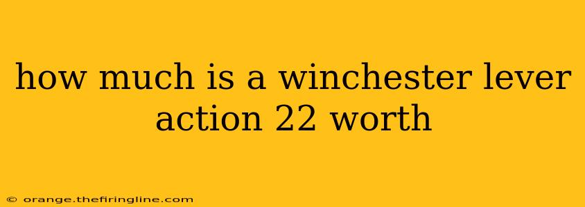 how much is a winchester lever action 22 worth