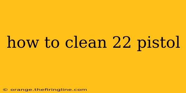 how to clean 22 pistol