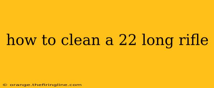 how to clean a 22 long rifle