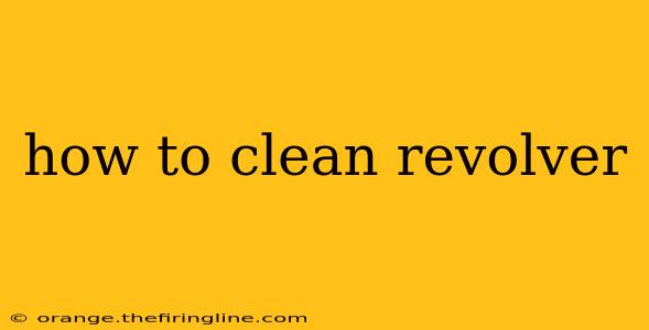 how to clean revolver