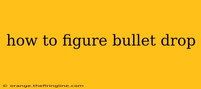 how to figure bullet drop