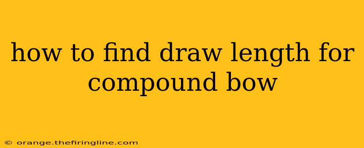 how to find draw length for compound bow