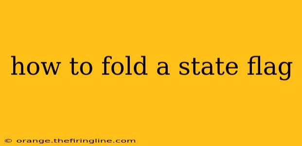 how to fold a state flag