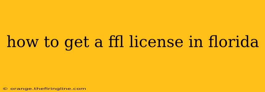 how to get a ffl license in florida