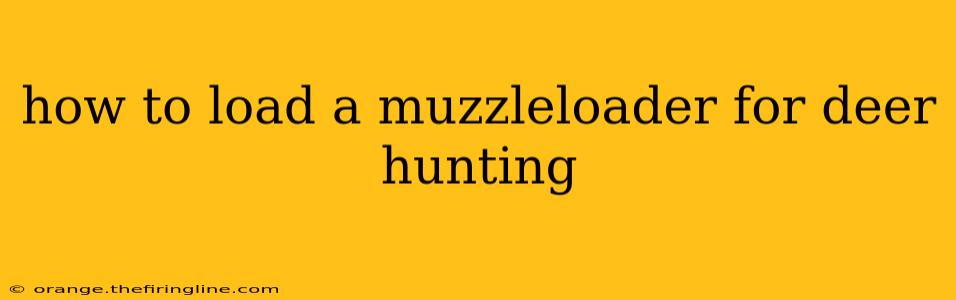 how to load a muzzleloader for deer hunting