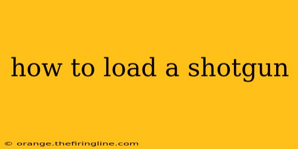 how to load a shotgun