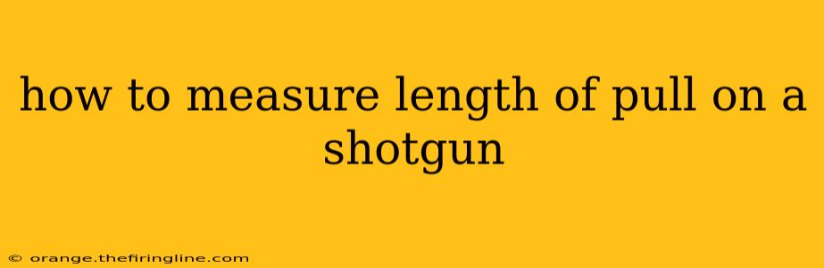 how to measure length of pull on a shotgun