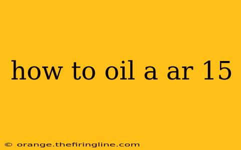 how to oil a ar 15