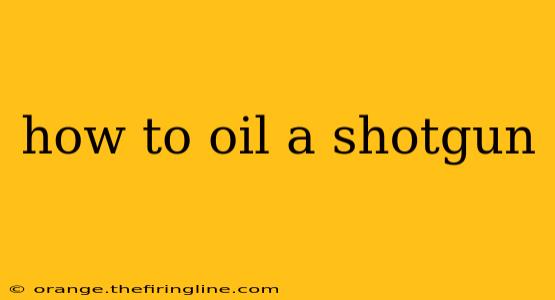 how to oil a shotgun