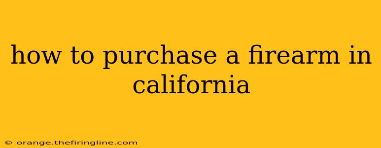 how to purchase a firearm in california