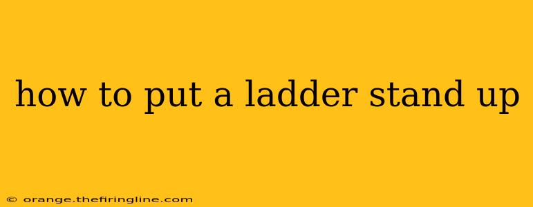 how to put a ladder stand up