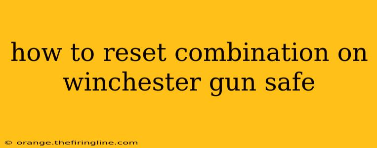 how to reset combination on winchester gun safe