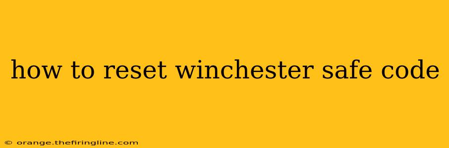 how to reset winchester safe code