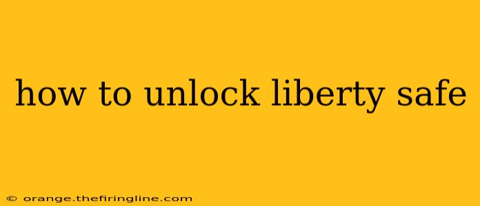 how to unlock liberty safe