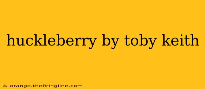 huckleberry by toby keith