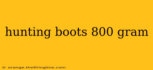 hunting boots 800 gram