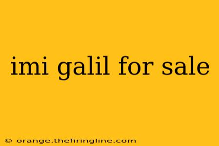 imi galil for sale