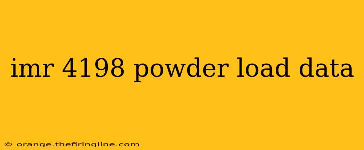 imr 4198 powder load data