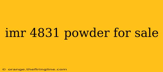 imr 4831 powder for sale