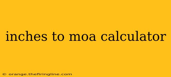 inches to moa calculator