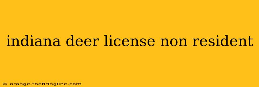 indiana deer license non resident