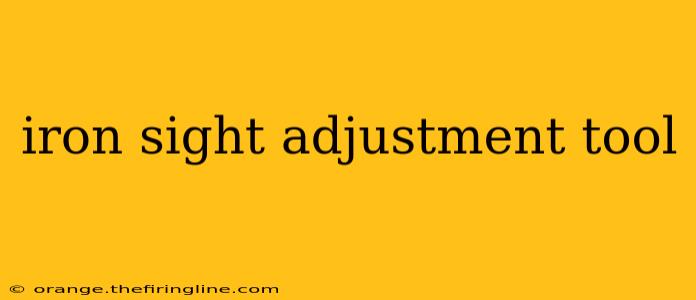 iron sight adjustment tool