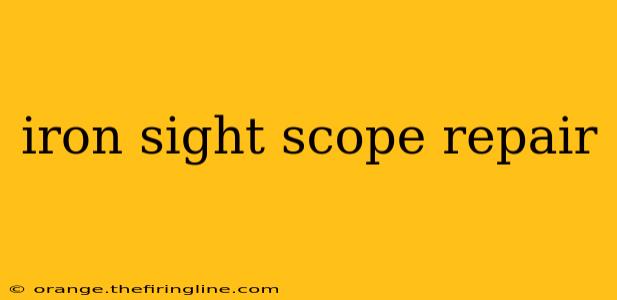 iron sight scope repair