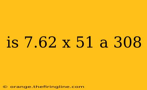 is 7.62 x 51 a 308